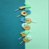 Folat - Retro Candle Number 6 Light Blue view 2