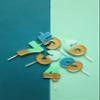 Folat - Retro Candle Number 6 Light Blue view 3