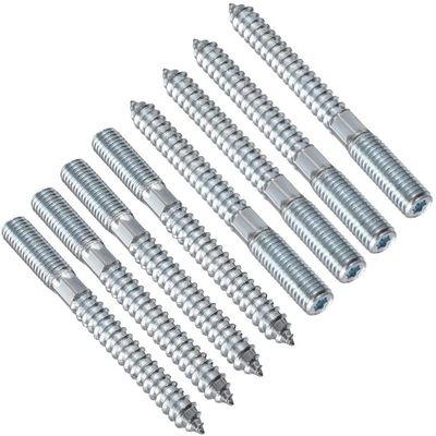 TERF M10 x 100 mm Wood-to-Metal Screw-In Dowels, 8 Pieces