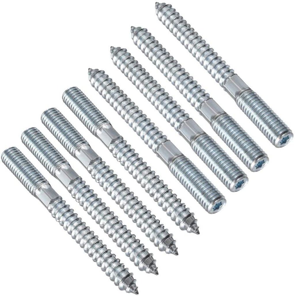 TERF M10 x 100 mm Wood-to-Metal Screw-In Dowels, 8 Pieces