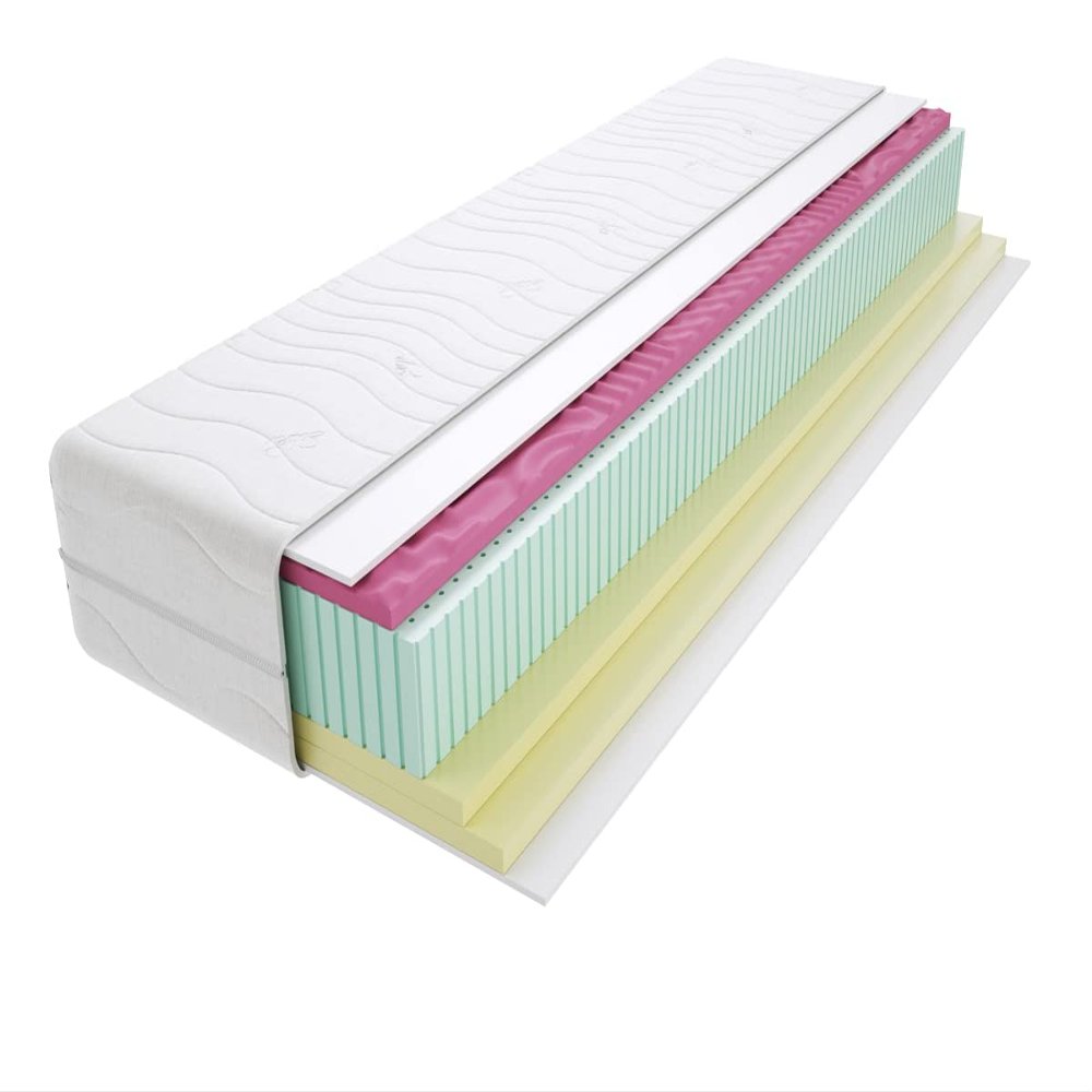 Godre Valdo 7-Zone Latex-Core Mattress 75 x 185 cm, H2 & H3 Firmness, Soft & Medium-Firm, Quilted Cover, 24 cm High, Hypoallergenic