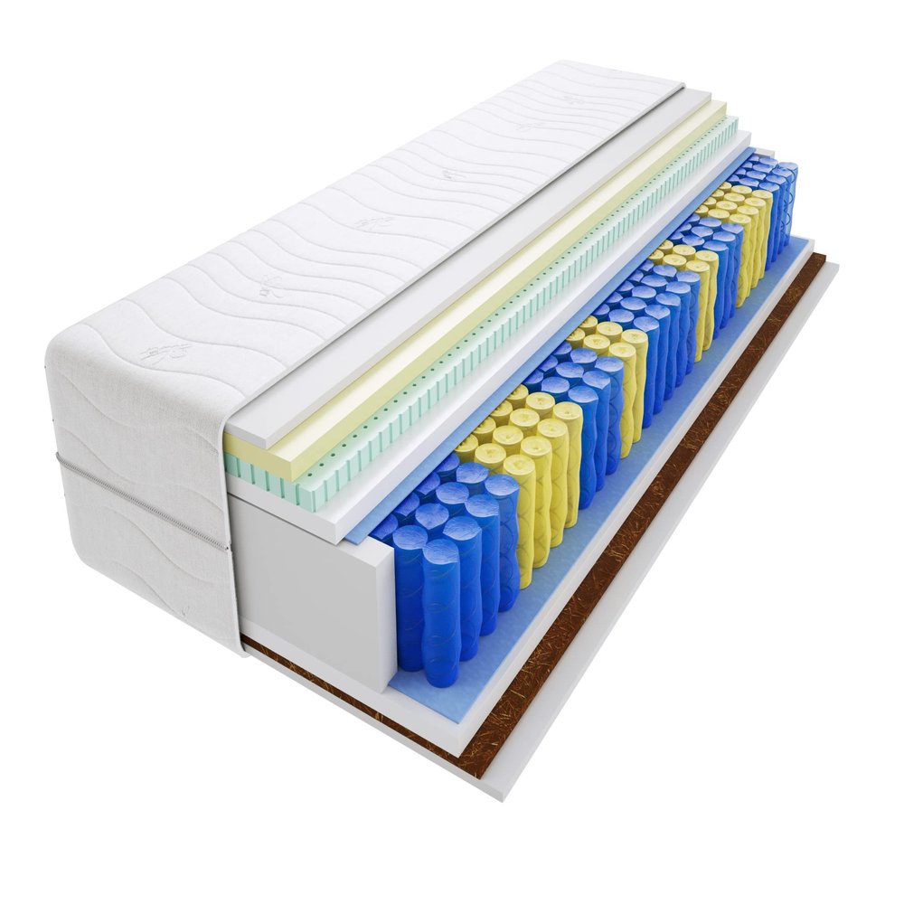Godre 85 x 195 cm Reversible Pocket-Spring Mattress, H3/H4, 22 cm High, Lima