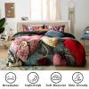 ENEN 2/3-Piece Microfiber Duvet Cover Set, 3D Butterfly Design, Zipper Closure, White Daisies, 180 x 200 cm view 4
