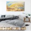 Pixxprint William Turner – HEIDELBERG WITH A RAINBOW, 100 x 70 cm, Stretched Canvas Wall Art, Wall Decor, Art Print, Not a Poster view 3