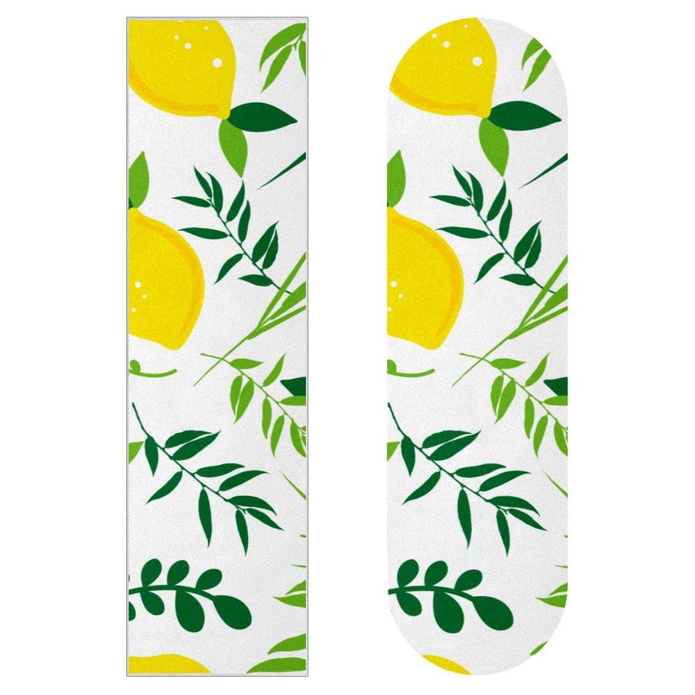 Yellow Fruit Lemon Skateboard Grip Tape, 2-Pack