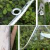Custom-Made Transparent Waterproof PVC Tarp with Eyelets, 3.9 x 8.5 m view 4