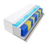 Godre Romeo Grass Visco Molet Pocket Spring Mattress, H3 & H4 Medium-Firm/Firm, Hypoallergenic, Reversible, 20 cm High, 145 x 180 cm view 1