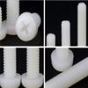 CONPHERON White Nylon Phillips Round-Head Machine Screws, M6 x 30 mm, 30 Pieces view 2