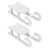 TOYANDONA 2-Piece Christmas Sleigh Ornaments, White view 1
