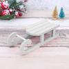 TOYANDONA 2-Piece Christmas Sleigh Ornaments, White view 4