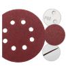 Wood and Metal Polishing Sandpaper, 100-Piece, 5-Inch 125 mm, 8-Hole Aluminum Oxide Red Sanding Discs, 60–2000 Grit (400 Grit) view 2