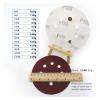 Wood and Metal Polishing Sandpaper, 100-Piece, 5-Inch 125 mm, 8-Hole Aluminum Oxide Red Sanding Discs, 60–2000 Grit (400 Grit) view 3