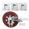 Wood and Metal Polishing Sandpaper, 100-Piece, 5-Inch 125 mm, 8-Hole Aluminum Oxide Red Sanding Discs, 60–2000 Grit (400 Grit) view 4