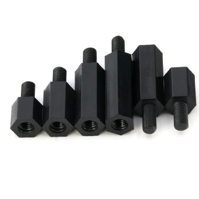 CONPHERON Black Nylon Male-to-Female Hex Standoffs M3 × 18 + 6 mm, 60-Pack