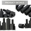 CONPHERON Black Nylon Male-to-Female Hex Standoffs M3 × 18 + 6 mm, 60-Pack view 2