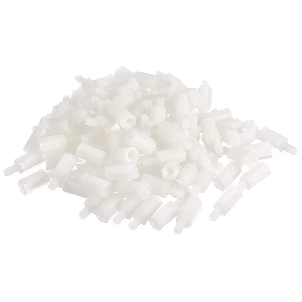 CONPHERON White Nylon Male-to-Female Spacers, M2 × 10 + 6 mm, 60 Pieces