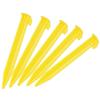 Sourcing Map 5-Pack Plastic Tent Stakes, 14.5 cm, with Hooks, Yellow view 1