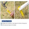 Sourcing Map 5-Pack Plastic Tent Stakes, 14.5 cm, with Hooks, Yellow view 2