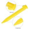 Sourcing Map 5-Pack Plastic Tent Stakes, 14.5 cm, with Hooks, Yellow view 3