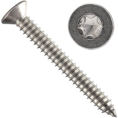 OPIOL QUALITY 3.9 x 25 mm A2 Stainless Steel Countersunk TX Sheet Metal Screws, 25-Pack