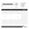 OPIOL QUALITY 3.9 x 25 mm A2 Stainless Steel Countersunk TX Sheet Metal Screws, 25-Pack view 2
