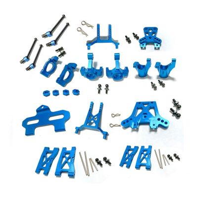 YZSM Metal Upgrade Parts Kit for Traxxas LaTrax Teton 1/18 RC Car, Blue