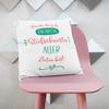 Mugffins Filled Pillow with Saying for Stepsister, German, “Danke Beste Familie,” 40 x 40 cm, Original Funny Gift view 2