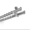 ondeco Made-to-Measure Cap 2-Track Curtain Rod, 20 mm, Ceiling Mount, 5.5 cm, Stainless Steel Look, 260 cm view 1