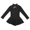 LiiYii Girls' Figure Skating and Ballet Leotard Dress, Black, 116 view 3