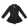 LiiYii Girls' Figure Skating and Ballet Leotard Dress, Black, 116 view 4