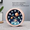 EXQULEG Kids' Silent Analog Alarm Clock, Space Astronaut Design (NZ165) view 4