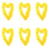 Yellow Feather Boas, 180 cm, 80 g, 6-Pack view 1