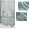 A.Monamour Blue Embroidered Lace Voile Café Curtain, 24 x 54 in view 4