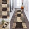 ZDYHMrj Brown Washable Non-Slip Hallway Runner Rug, 40–100 cm Wide view 1