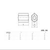 Zinc-Plated Long Hex Coupling Nuts, M12 × 60 mm, 5-Piece Set view 4