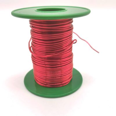 Xuulan Enameled Copper Magnet Wire, 28 AWG/41 AWG/43 AWG, 0.2 mm/0.15 mm/0.25 mm/0.65 mm, Red Copper Wire QA-1/155 for Small Generators (Color: OD 0.16 mm, Size: 100 g)