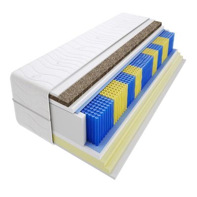 Godre Sens Gras 9-Zone Pocket Spring Mattress, H2/H4, 22 cm, 100 x 180 cm
