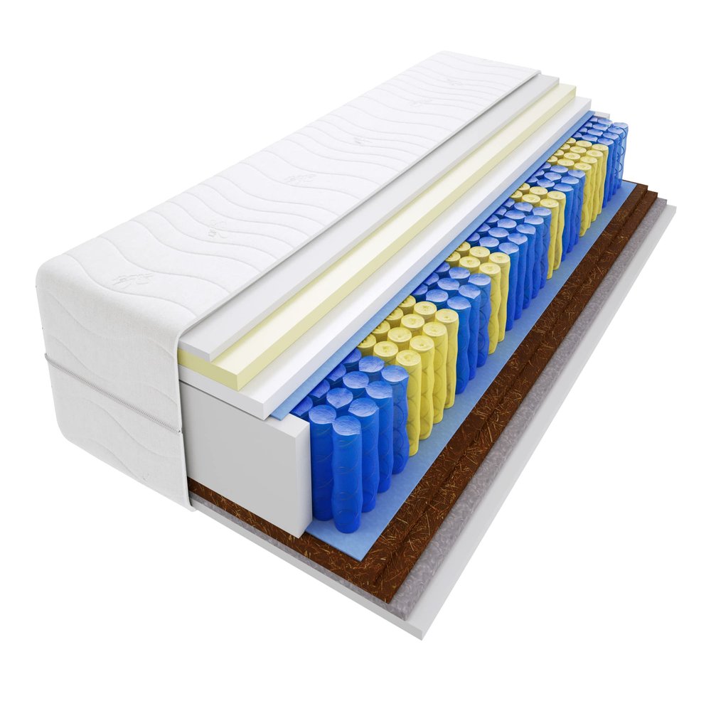 Godre 65 x 180 cm Double Mattress, H3/H5 Pocket-Spring, 25 cm, Mali Max Cover