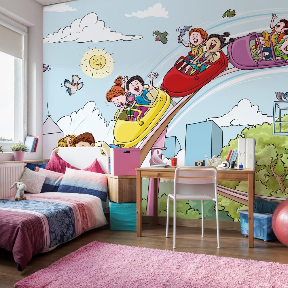 Muralo Non-Woven Photo Wallpaper for Kids, Fun, Fairy Tale, 3D, XXL - 315 x 210 cm