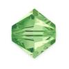 Preciosa Pre-B316 3 mm Faceted Double-Cone Beads, Peridot Green, 100-Pack view 1