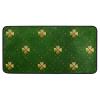 St. Patrick’s Day Shamrock Plaid Rug with Golden Leaves, 100 x 50 cm view 1