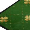St. Patrick’s Day Shamrock Plaid Rug with Golden Leaves, 100 x 50 cm view 4