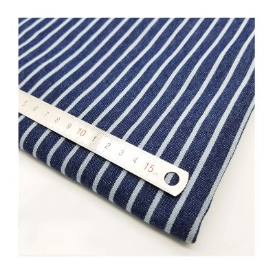 Yimihua Soft Striped Denim Fabric, 150 cm Wide, Dark Blue