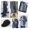 Yimihua Soft Striped Denim Fabric, 150 cm Wide, Dark Blue view 3