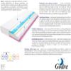 Godre Flavio 2X Molet 7-Zone Foam Mattress 180 x 180 cm, H2 & H3 Firmness, Soft & Medium-Firm, Quilted Cover, 16 cm High, Hypoallergenic view 3