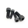 ZZTWER 50-Piece M1.4 M1.6 M2 M2.5 M3 M4 M5 DIN 912 Hex Socket Head Cap Screws, 304 A2-70 Stainless Steel, Black, Grade 12.9, 25 mm view 1