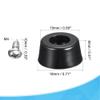 sourcing map 10-Pack Black Screw-On Rubber Feet, 18 mm Wide x 8 mm High view 2