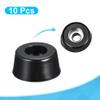 sourcing map 10-Pack Black Screw-On Rubber Feet, 18 mm Wide x 8 mm High view 3