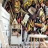 Muralo Self-Adhesive Retro Wallpaper, School Accessories, 3D Décor - 208 x 146 cm view 4