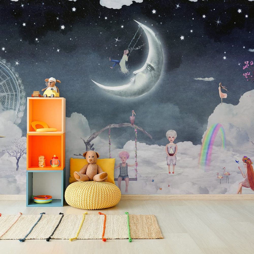Muralo Self-Adhesive Photo Wallpaper for Kids, Amusement Park, Decor, XXL - 90 x 60 cm